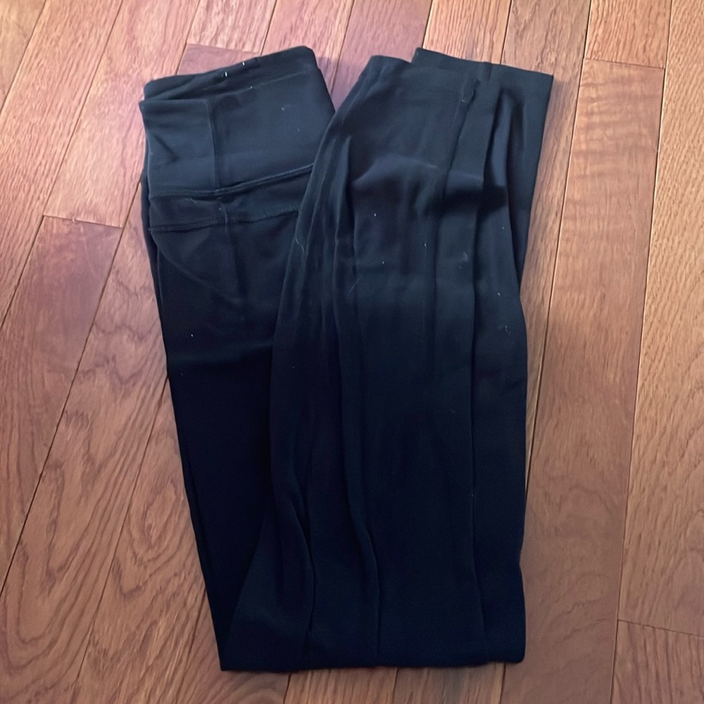 black lululemon align legging with hem detailing size 2